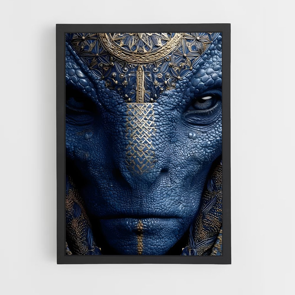 ap-reptilian alien-7 cadre Noir
