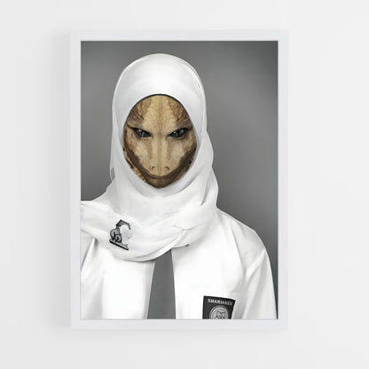 ap-reptilian alien-8 cadre Blanc