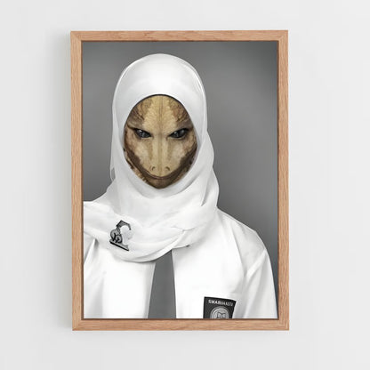 ap-reptilian alien-8 cadre Bois clair