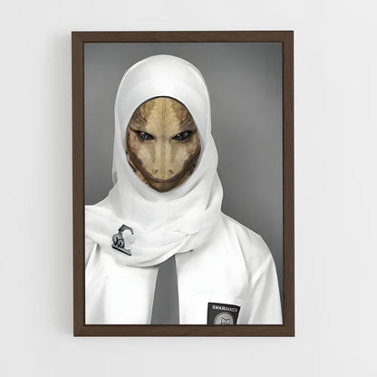 ap-reptilian alien-8 cadre Bois foncé