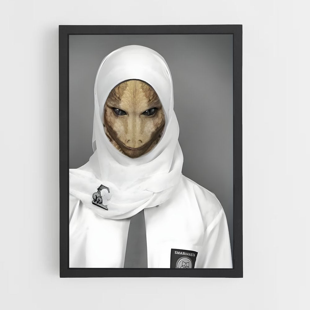 ap-reptilian alien-8 cadre Noir