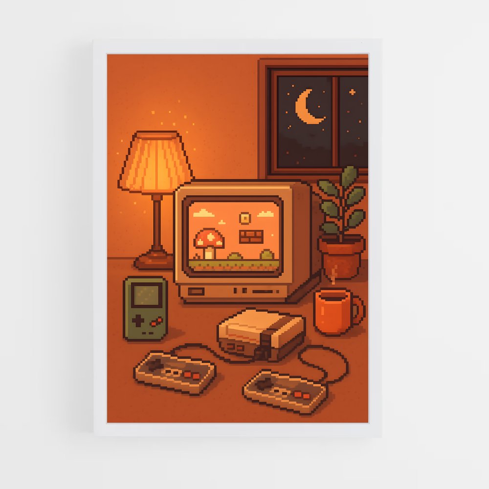ap-retro gaming-1 cadre Blanc