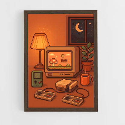 ap-retro gaming-1 cadre Bois foncé