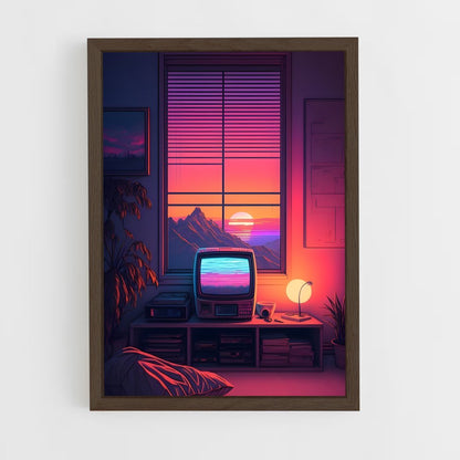ap-retrowave-1 cadre Bois foncé