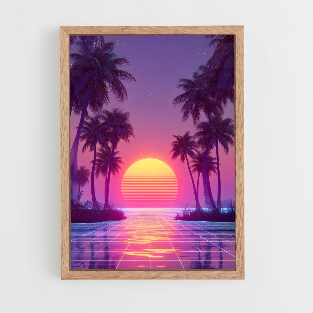 ap-retrowave-5 cadre Bois clair