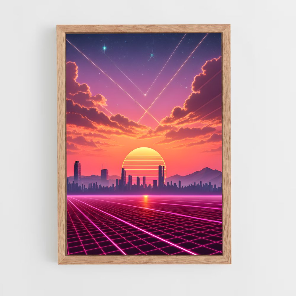 ap-retrowave-6 cadre Bois clair