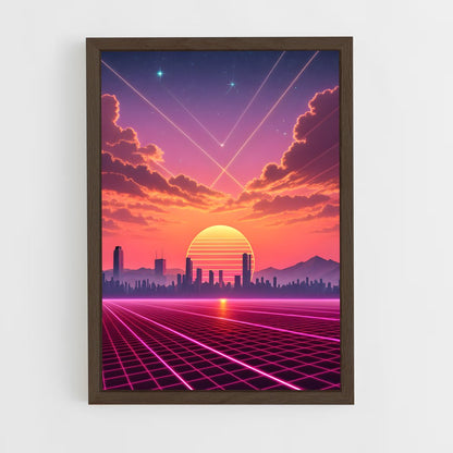 ap-retrowave-6 cadre Bois foncé