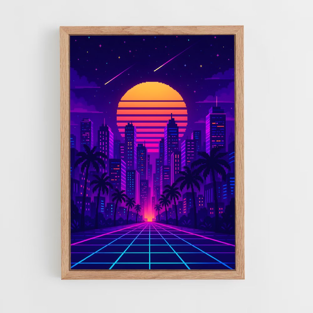 ap-retrowave-7 cadre Bois clair