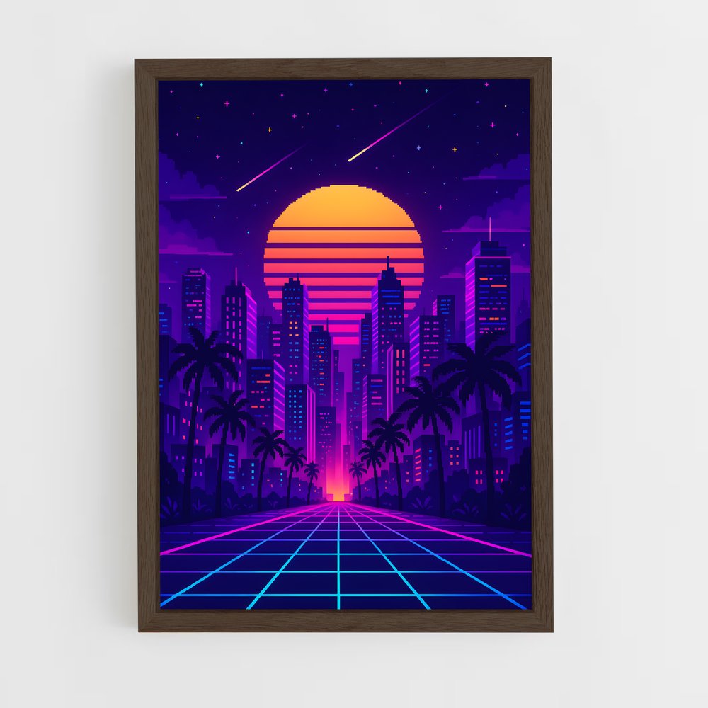 ap-retrowave-7 cadre Bois foncé