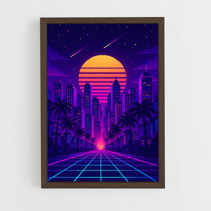ap-retrowave-7 cadre Bois foncé