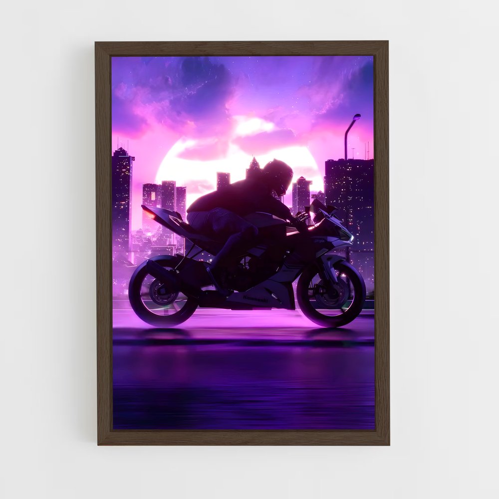 ap-retrowave-9 cadre Bois foncé