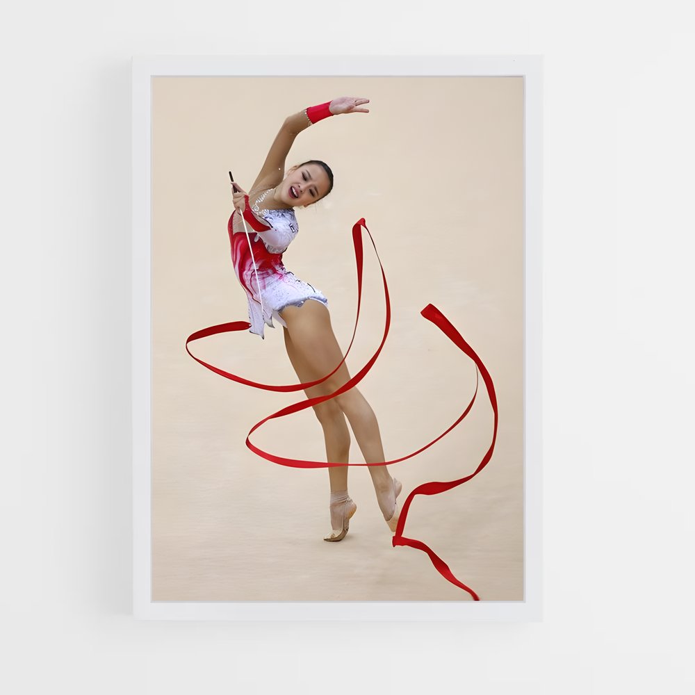 ap-ribbon rhythmic gymnastics-1 cadre Blanc