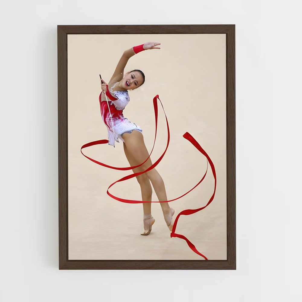 ap-ribbon rhythmic gymnastics-1 cadre Bois foncé