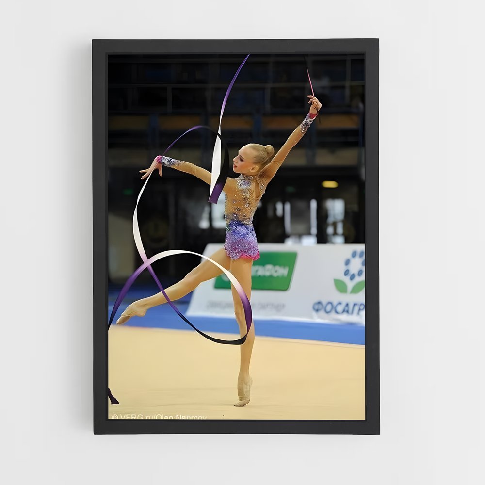 ap-ribbon rhythmic gymnastics-5 cadre Noir