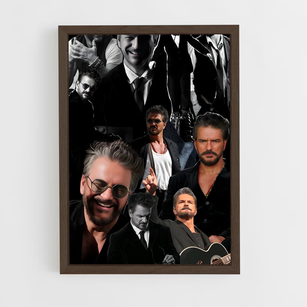 ap-ricardo arjona-3 cadre Bois foncé