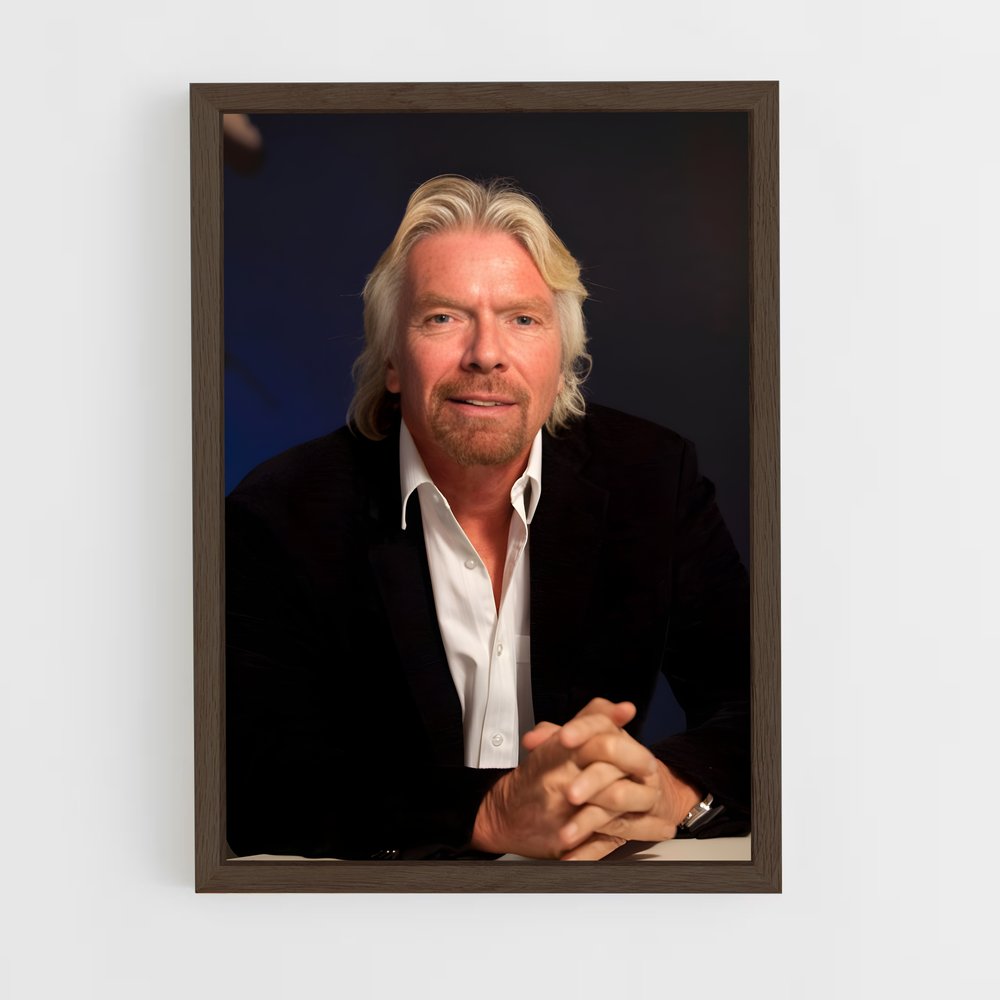 ap-richard branson-1 cadre Bois foncé