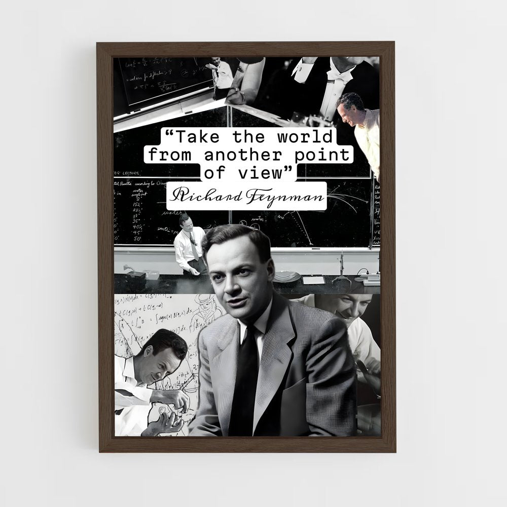 ap-richard feynman-4 cadre Bois foncé