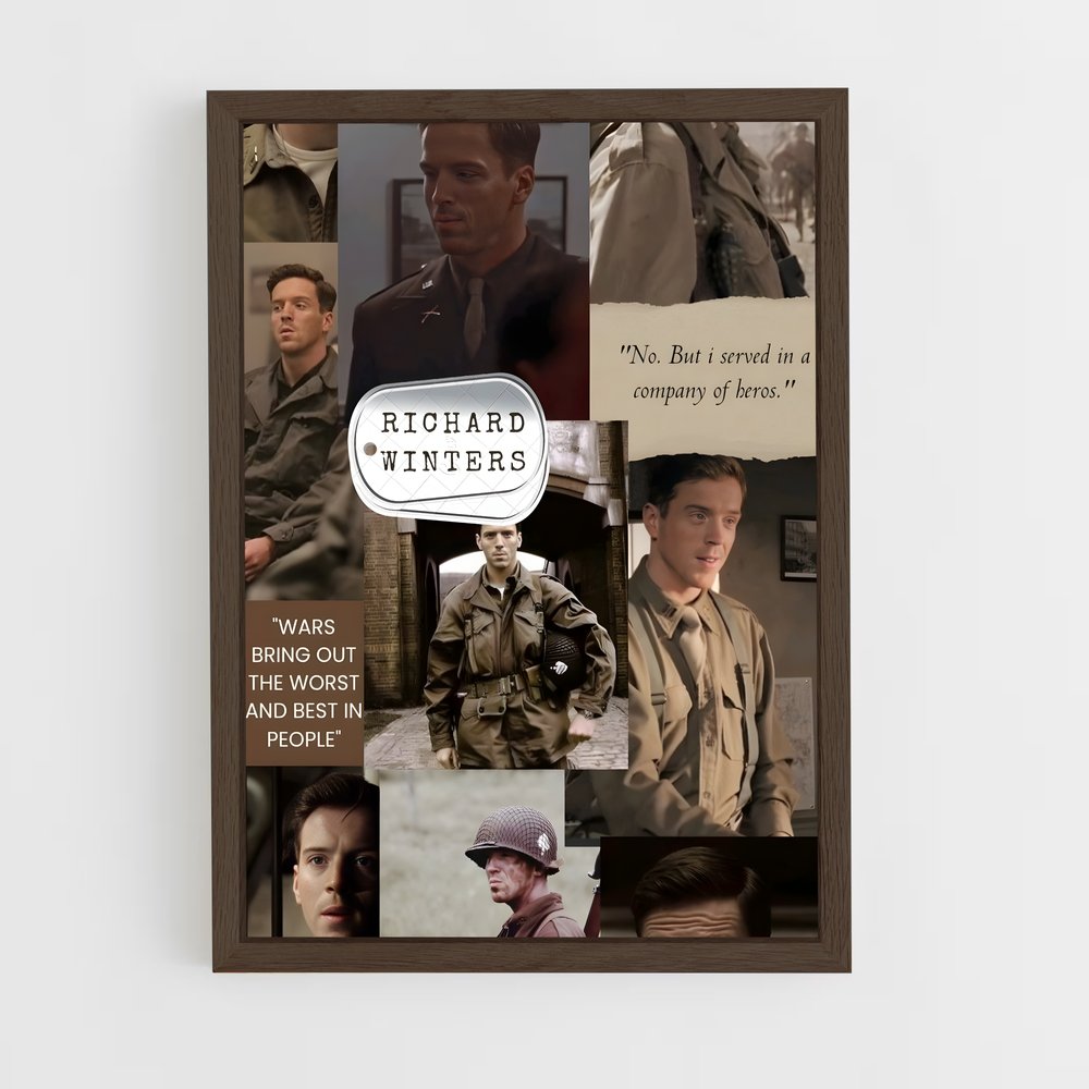 ap-richard winters-3 cadre Bois foncé