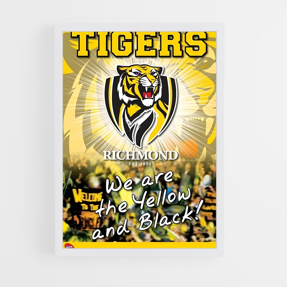 ap-richmond tigers-2 cadre Blanc