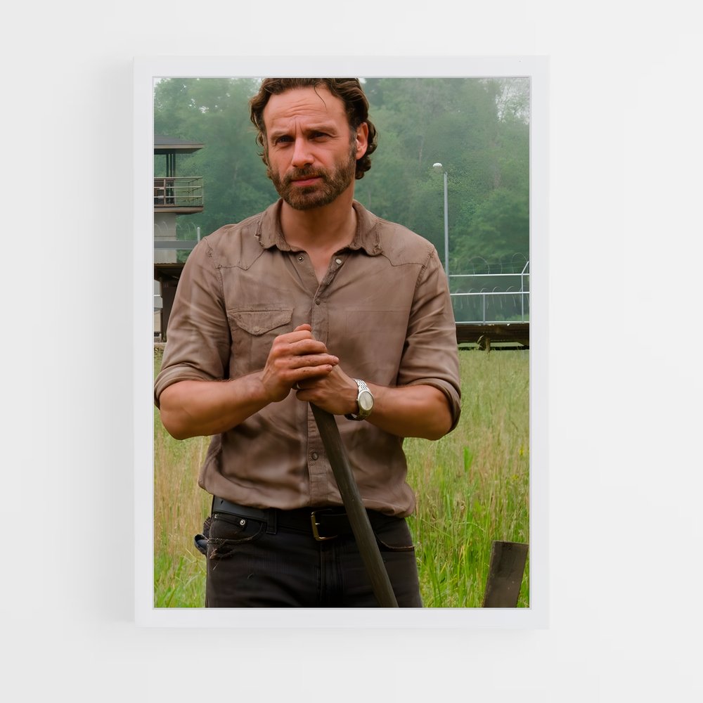 ap-rick grimes-1 cadre Blanc