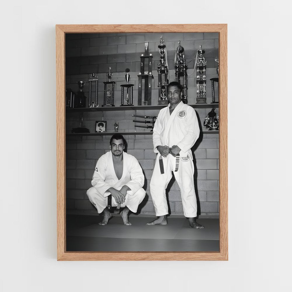 ap-rickson gracie-1 cadre Bois clair