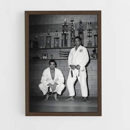 ap-rickson gracie-1 cadre Bois foncé
