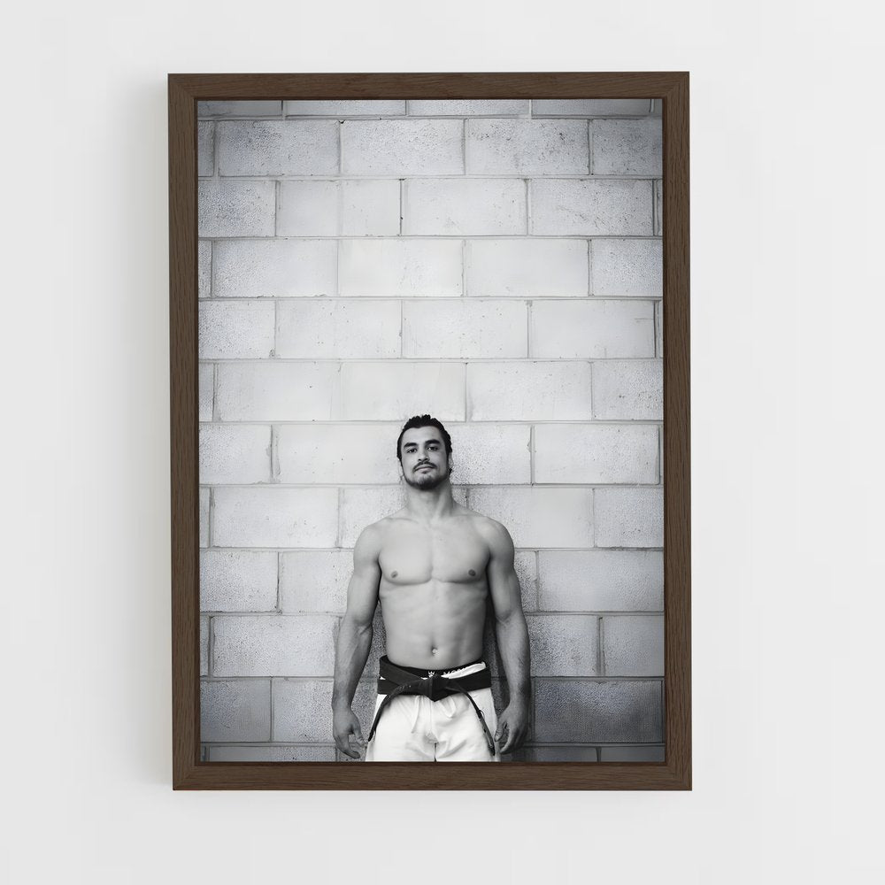ap-rickson gracie-2 cadre Bois foncé