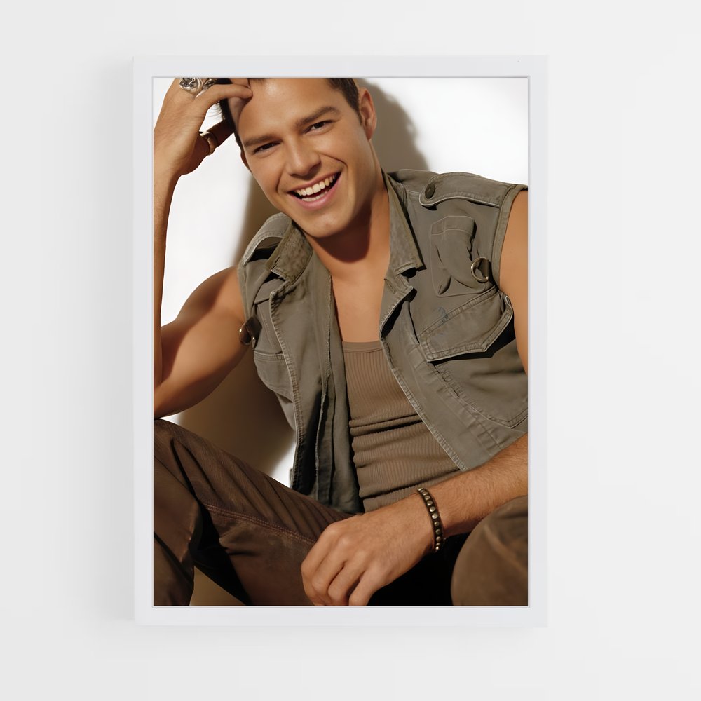ap-ricky martin-6 cadre Blanc