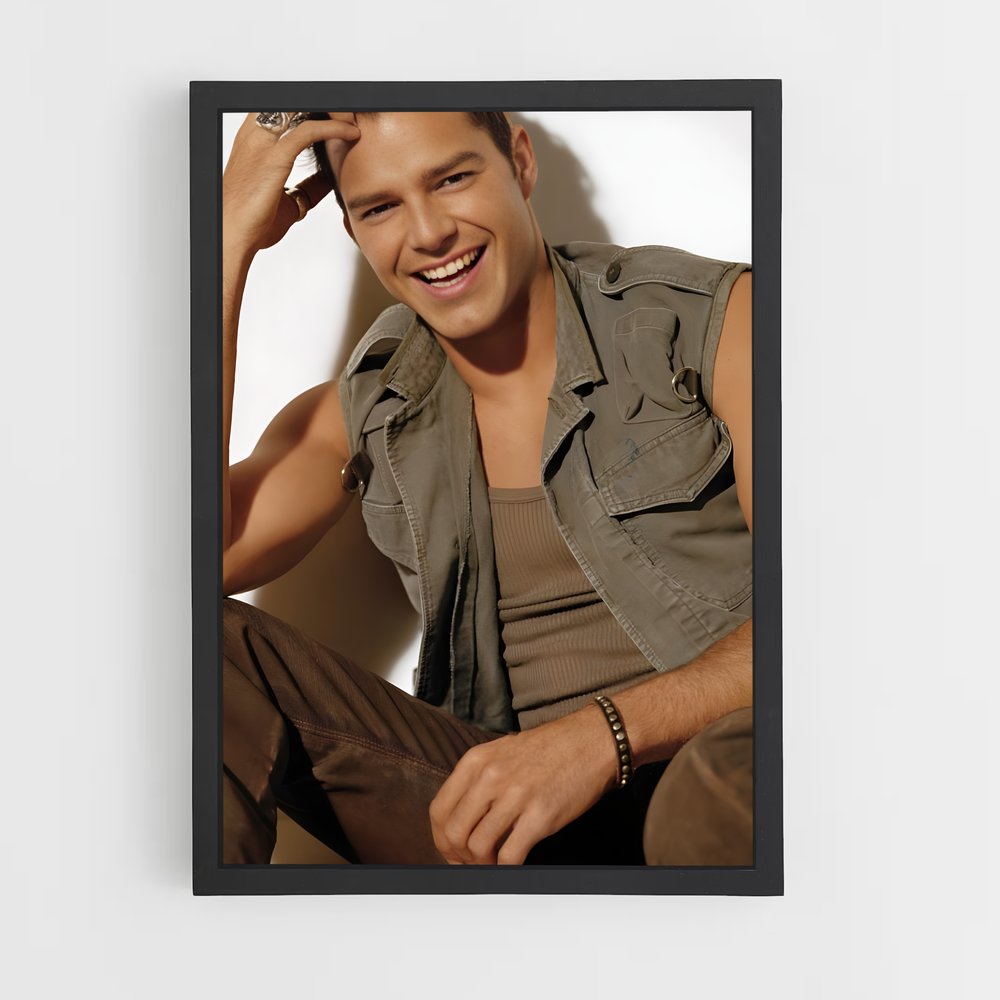 ap-ricky martin-6 cadre Noir