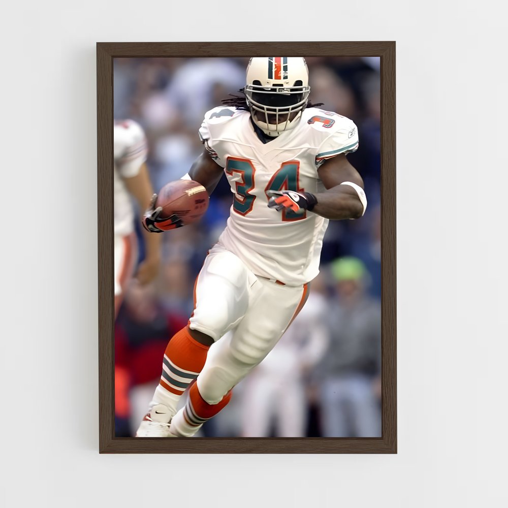 ap-ricky williams-1 cadre Bois foncé