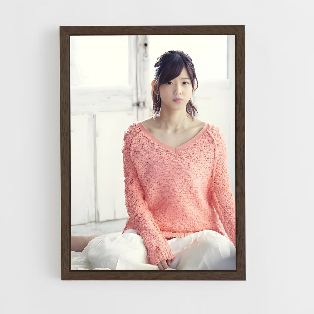 ap-risa watanabe-4 cadre Bois foncé