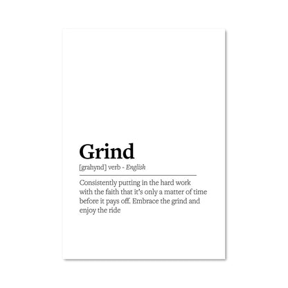 Poster Grind and Shine