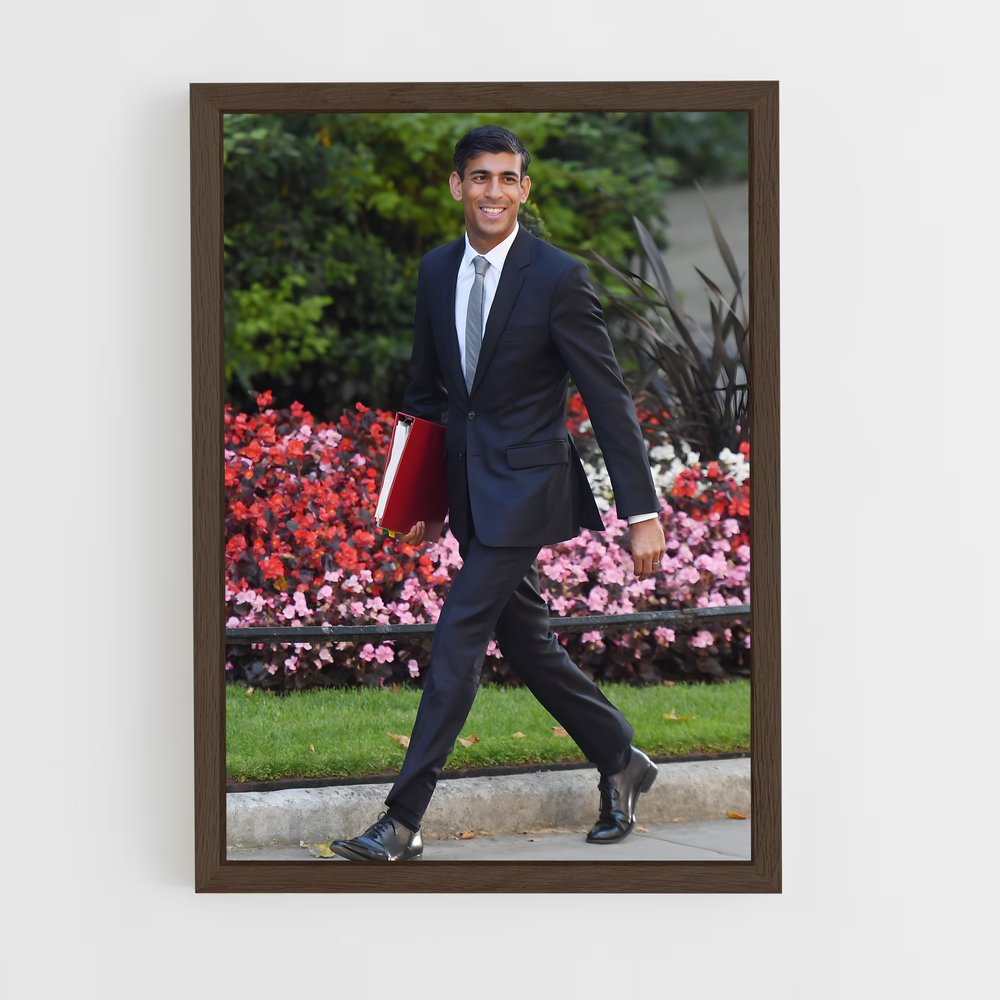 ap-rishi sunak-3 cadre Bois foncé