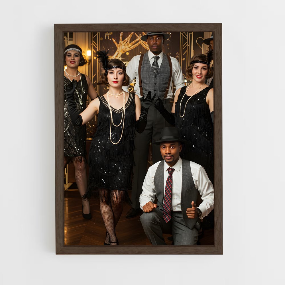 ap-roaring twenties-2 cadre Bois foncé