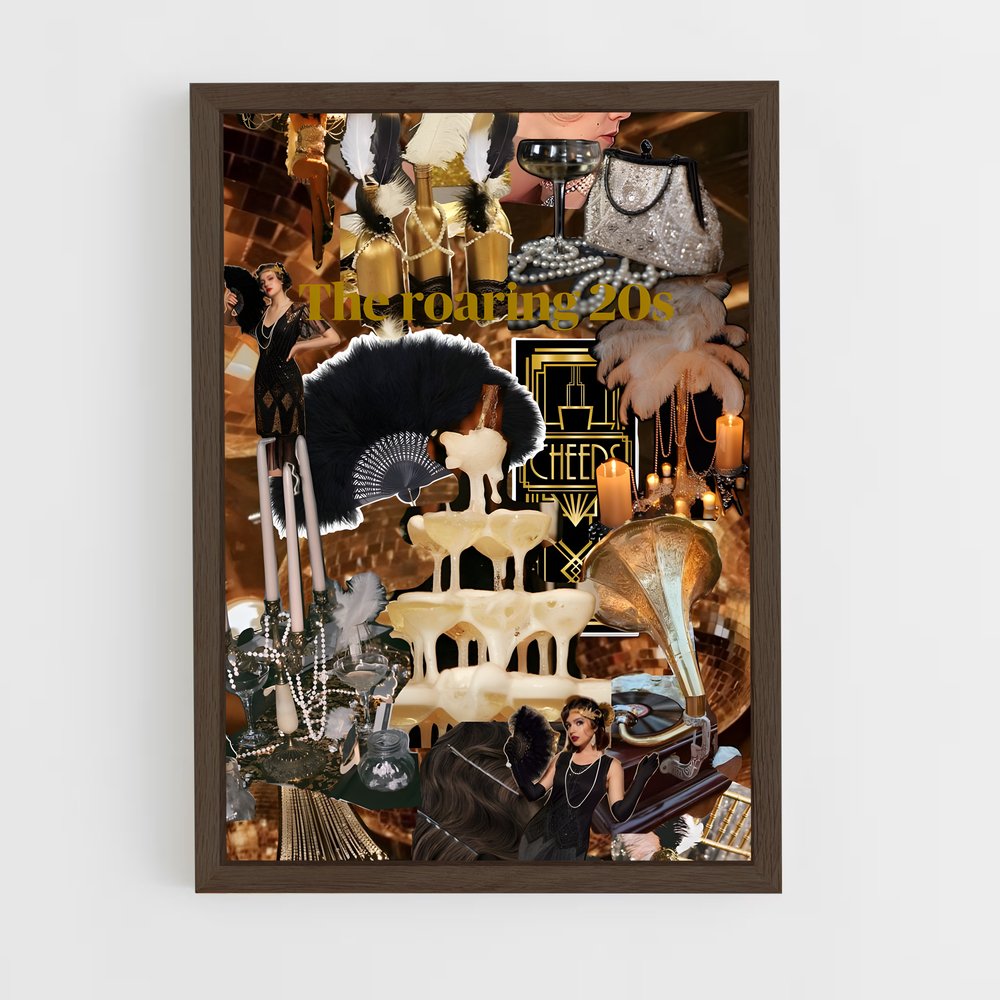 ap-roaring twenties-6 cadre Bois foncé