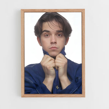 ap-robbie williams-5 cadre Bois clair