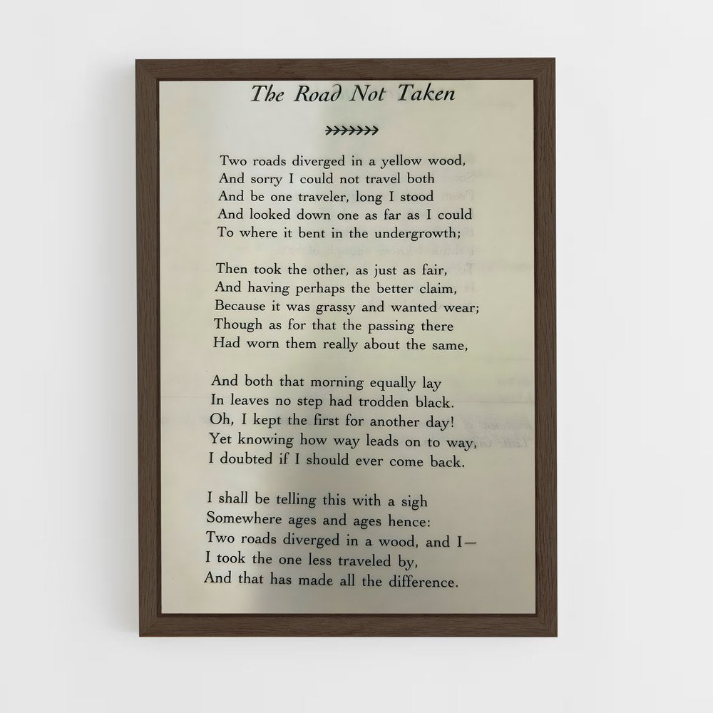 ap-robert frost-1 cadre Bois foncé
