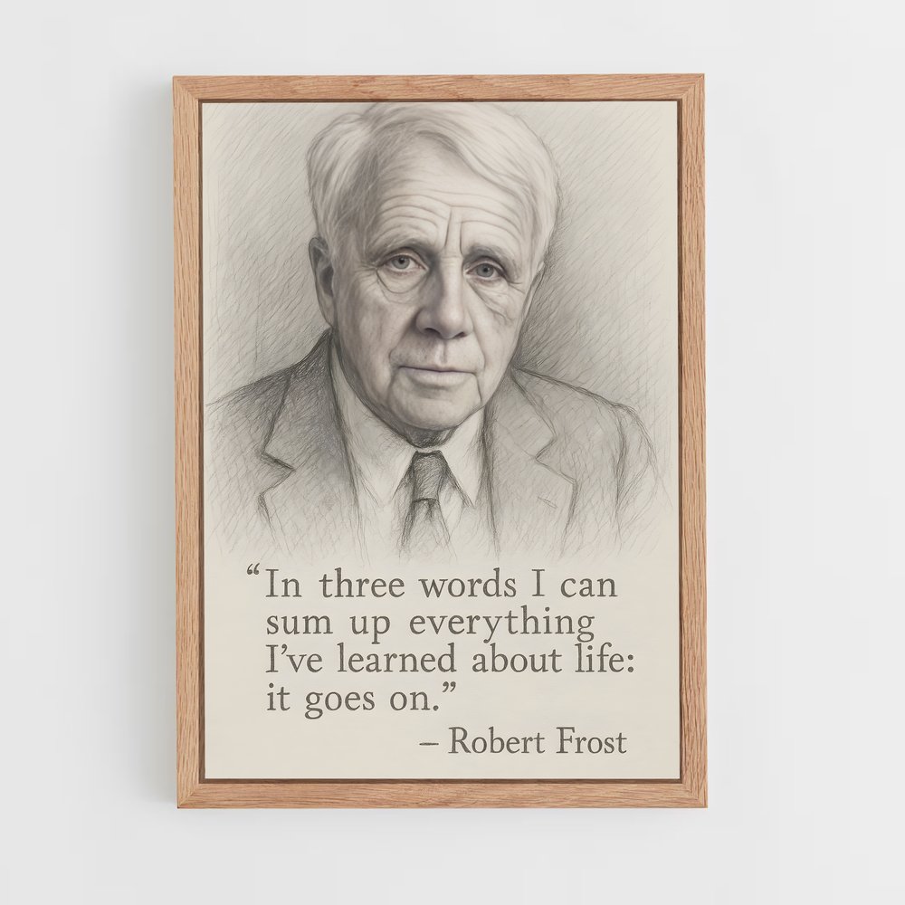 ap-robert frost-2 cadre Bois clair