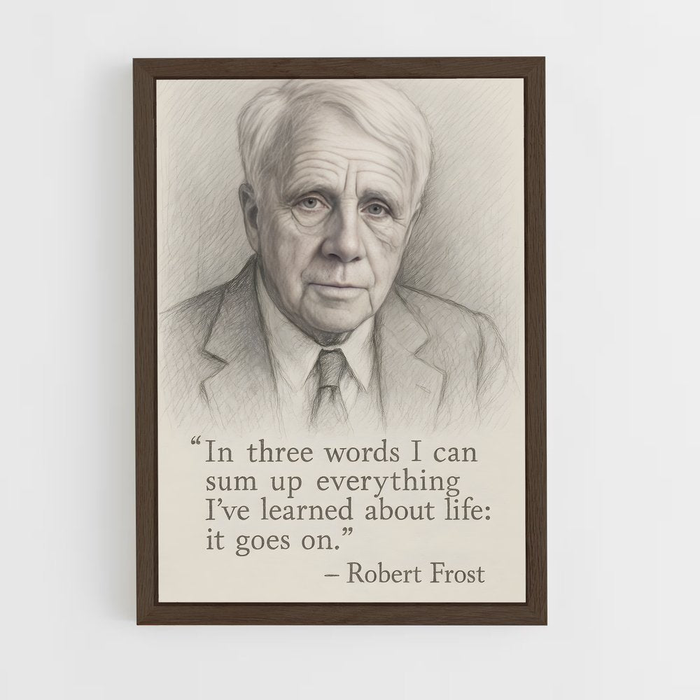ap-robert frost-2 cadre Bois foncé