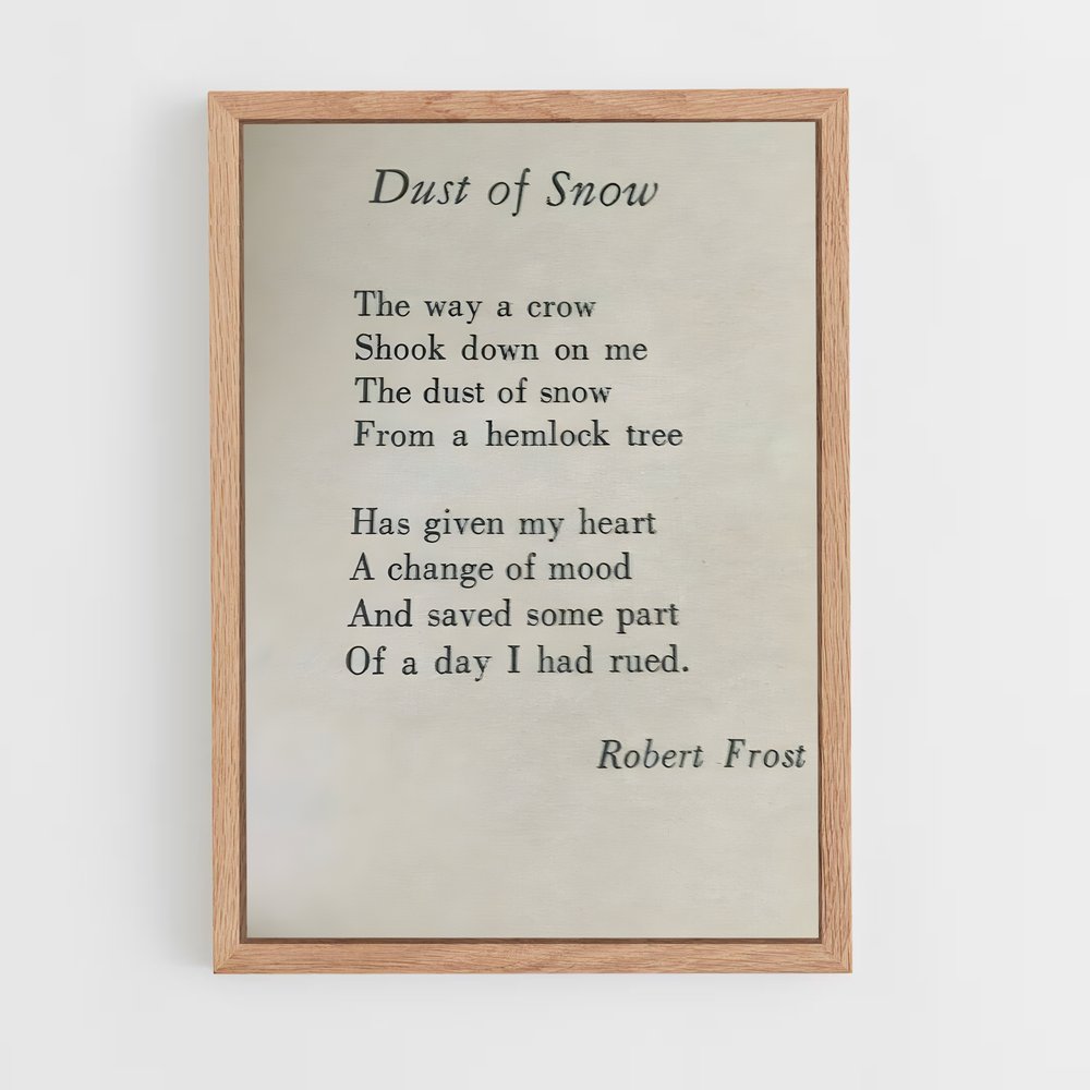 ap-robert frost-3 cadre Bois clair