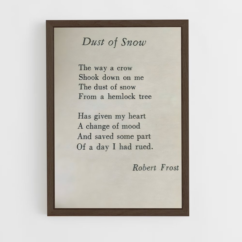 ap-robert frost-3 cadre Bois foncé