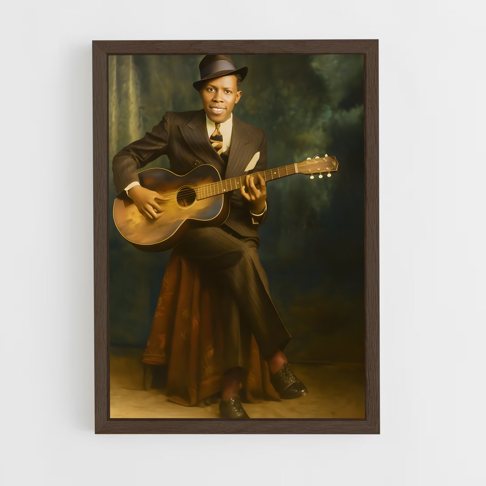 ap-robert johnson-1 cadre Bois foncé