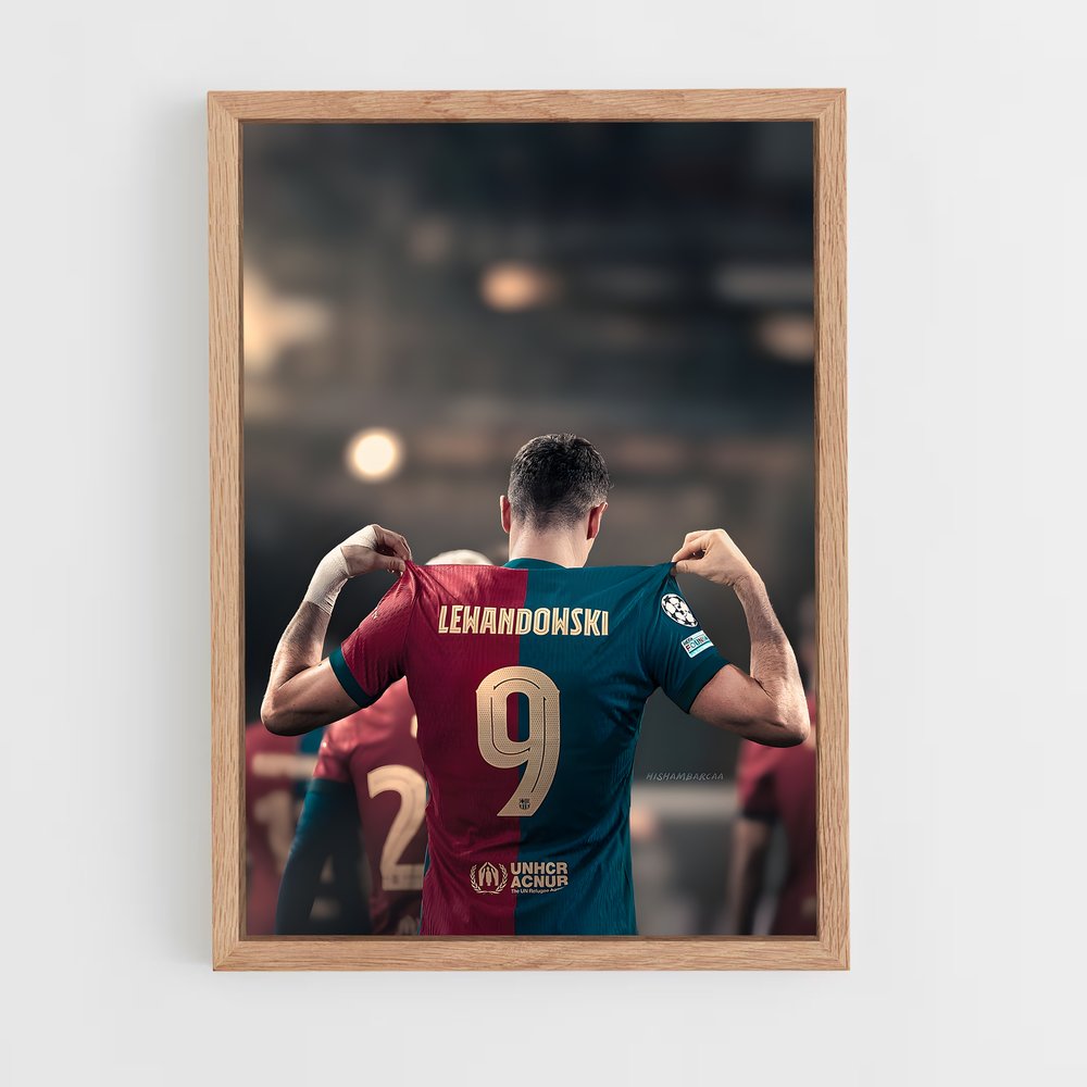 ap-robert lewandowski-5 cadre Bois clair