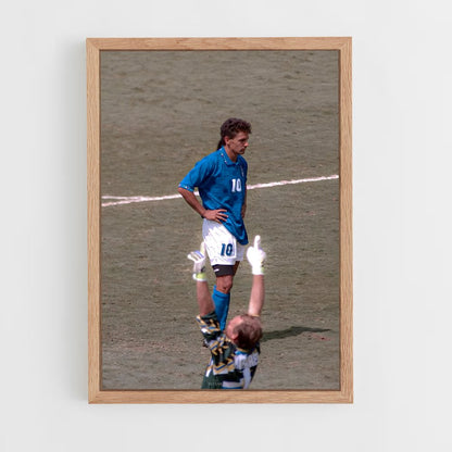 ap-roberto baggio-7 cadre Bois clair