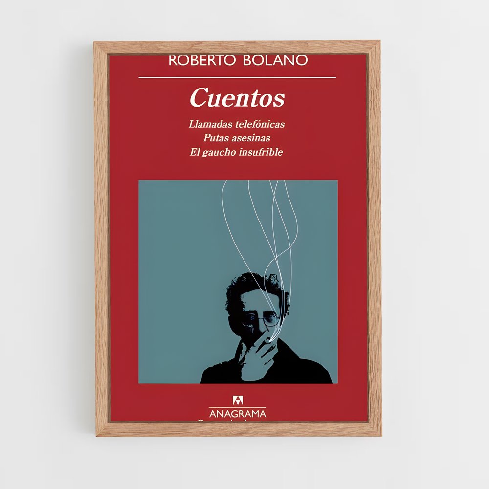 ap-roberto bolano-8 cadre Bois clair