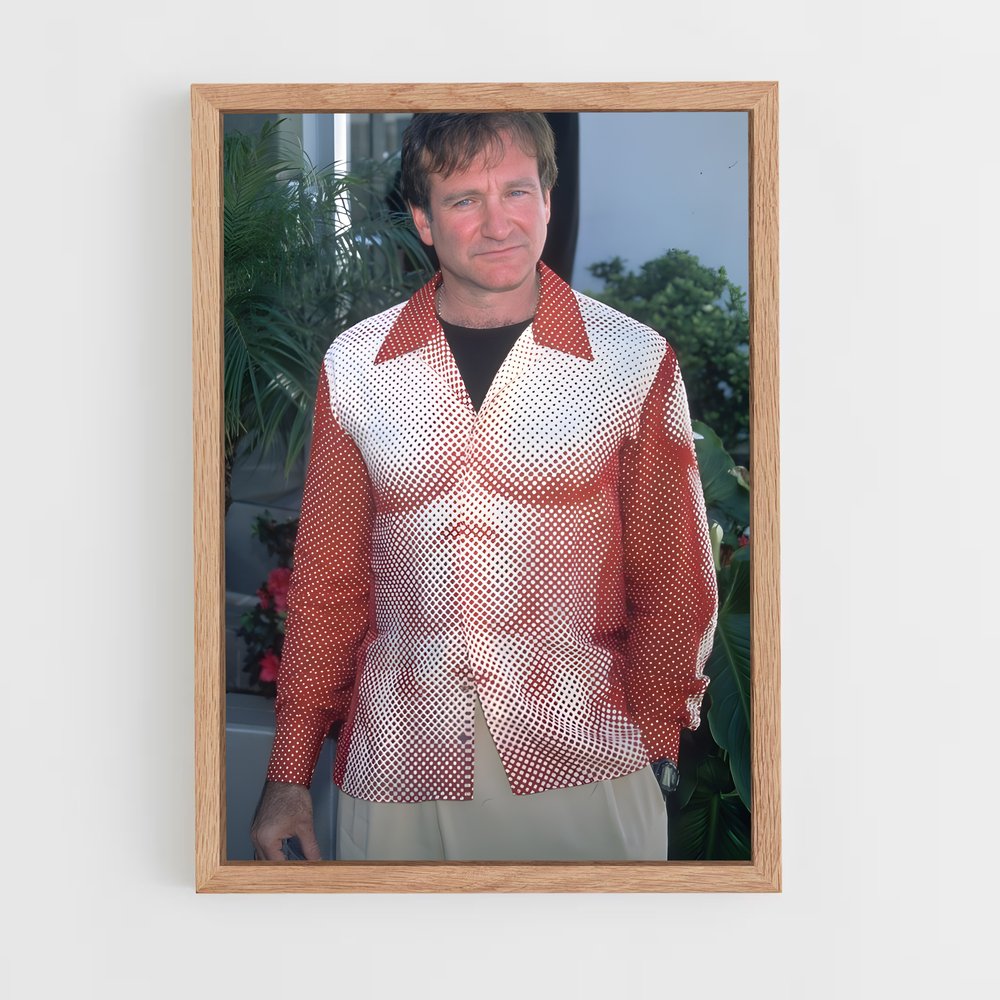 ap-robin williams-5 cadre Bois clair