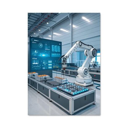 Poster Mécanisme Futuriste