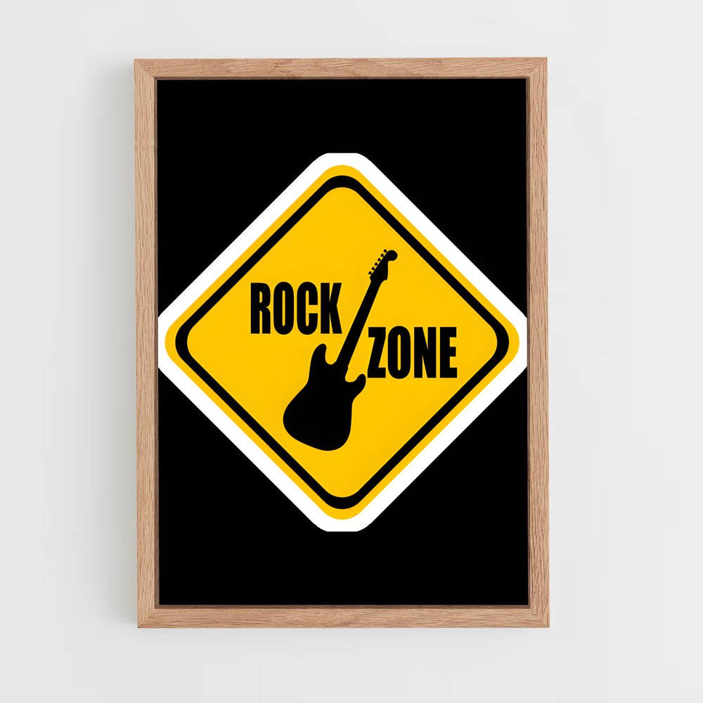 ap-rock and roll sign-1 cadre Bois clair
