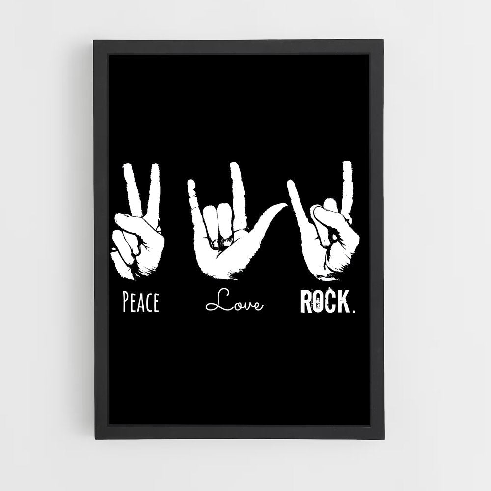 ap-rock and roll sign-2 cadre Noir