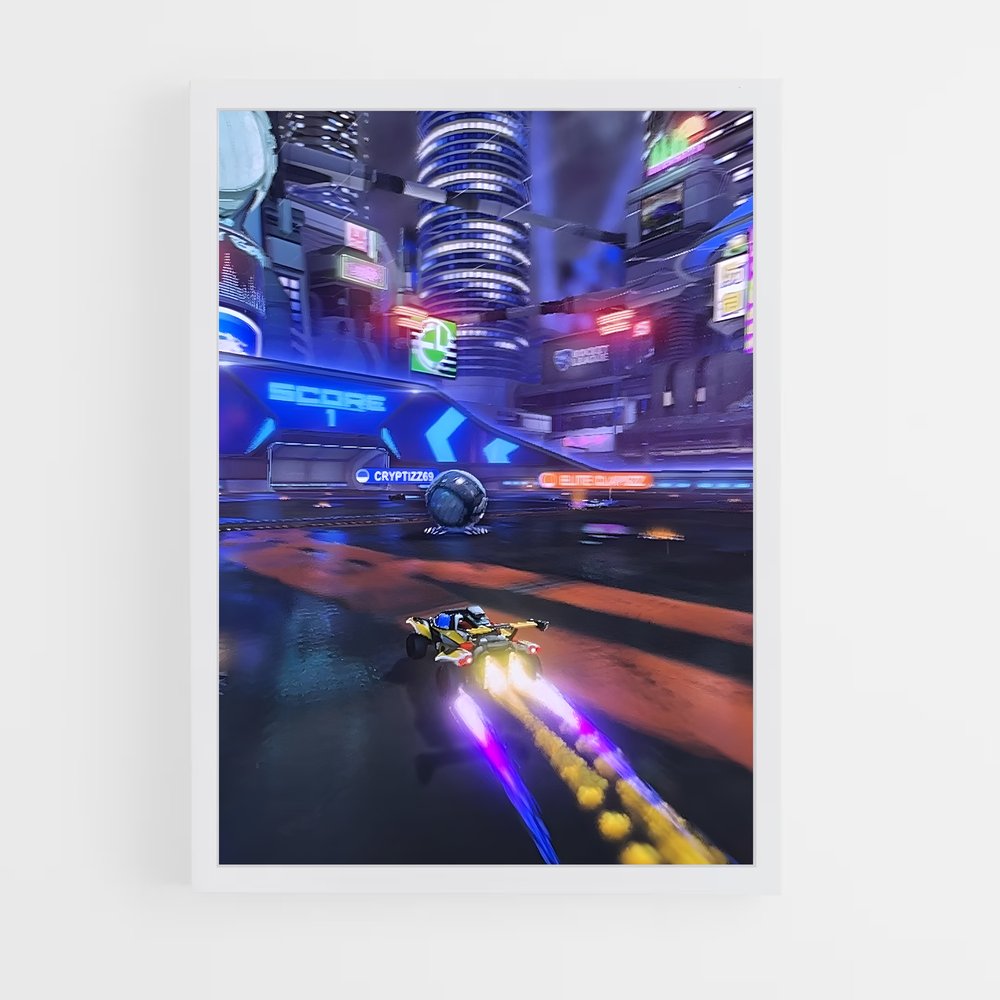 ap-rocket league-3 cadre Blanc